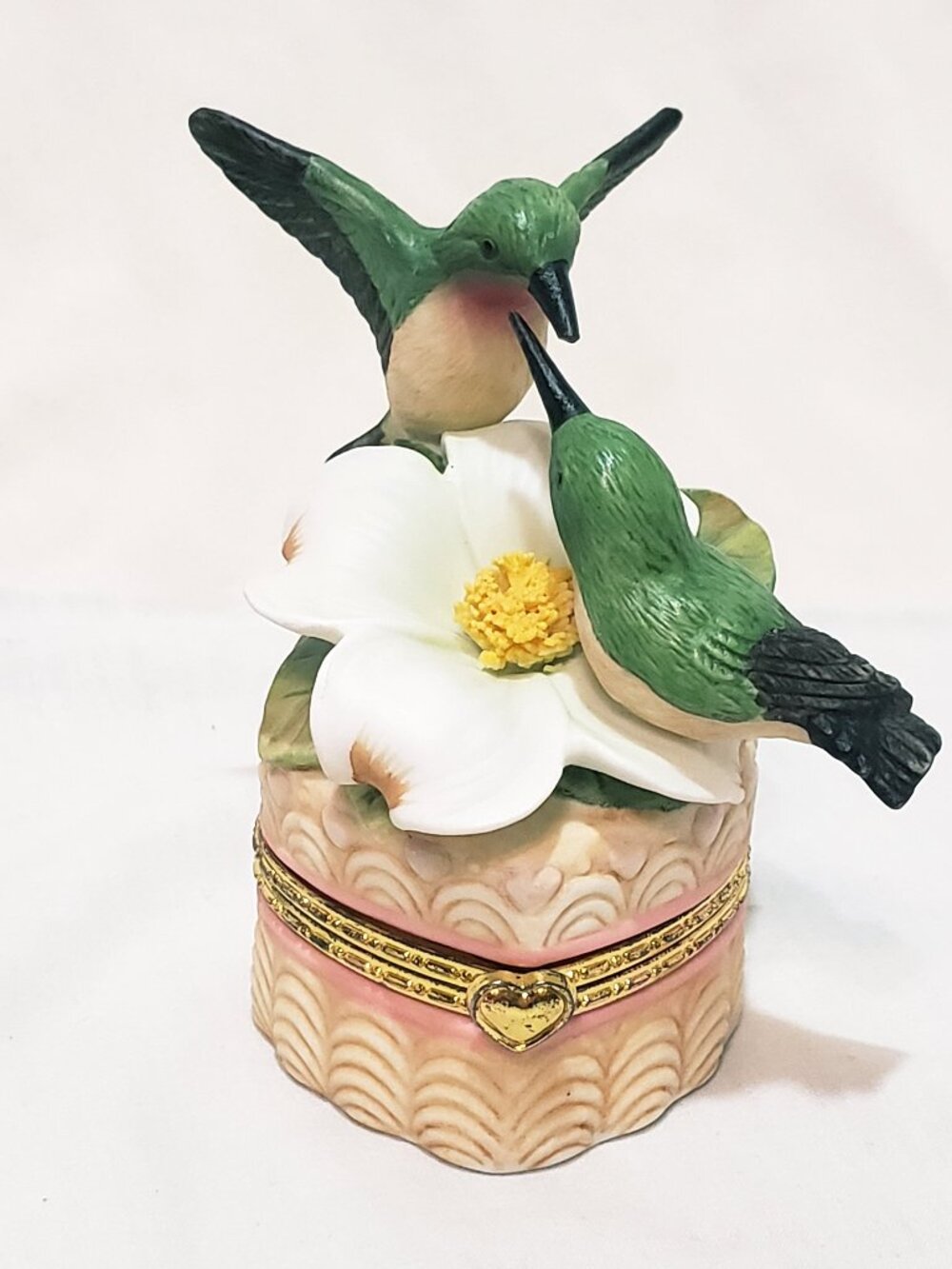 Hummingbird Club Trinket Box 3.5" Crystal Cathedral Ministries 2001 Hour Power